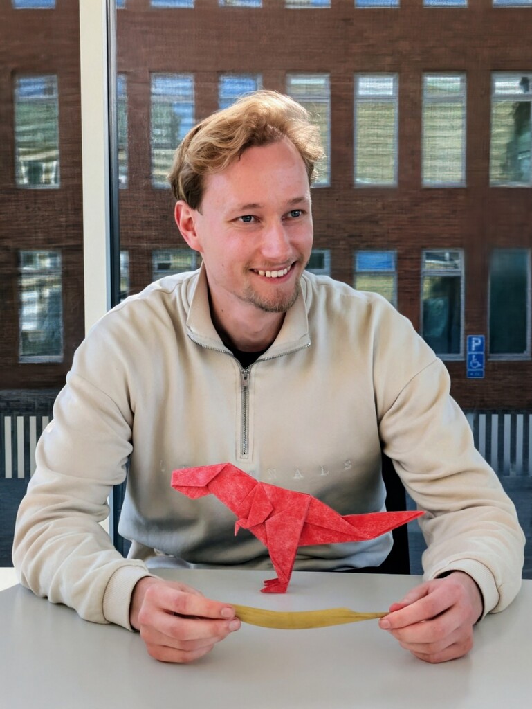 Dr. Storm and his pet Tyrannosaurus